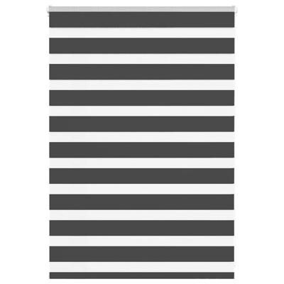 Zebra rolgordijn 115x100 cm stofbreedte 110,9 cm zwart
