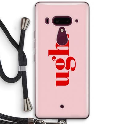 Ugh: HTC U12+ Transparant Hoesje met koord