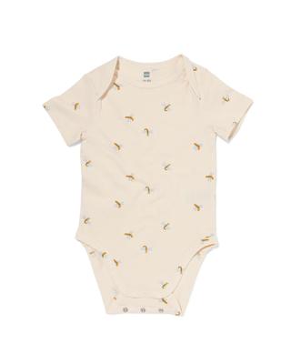 HEMA Baby meegroeiromper dieren gebroken wit (gebroken wit)