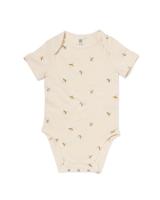 HEMA Baby meegroeiromper dieren gebroken wit (gebroken wit)