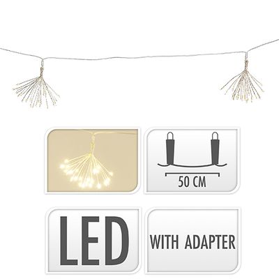 LED Lichtsnoer Fireworks - 6 lichtclusters LED Lichtsnoer Fireworks - 6 lichtclusters