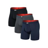 SAXX Boxershorts Multi-Sport Mesh - 3-pack- Turbulence / Navy / Zwart-L
