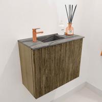 Toiletmeubel Mondiaz Joya Dlux | 50 cm | Meubelkleur Dusk | Faye wastafel Sombra Wasbak Links | 1 kraangat
