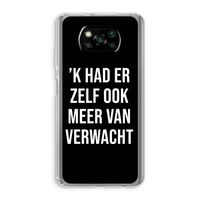 Meer verwacht - Zwart: Xiaomi Poco X3 NFC Transparant Hoesje