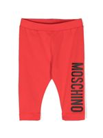 Moschino Kids legging en jersey à logo imprimé - Rouge - thumbnail