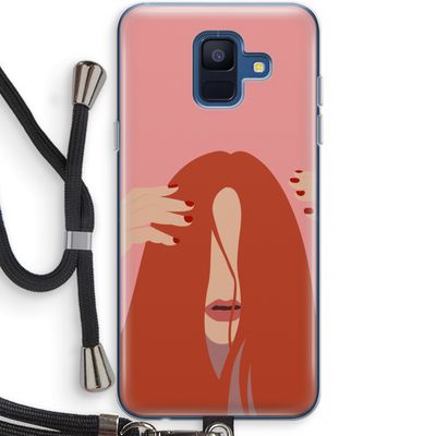 Woke up like this: Samsung Galaxy A6 (2018) Transparant Hoesje met koord