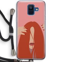 Woke up like this: Samsung Galaxy A6 (2018) Transparant Hoesje met koord