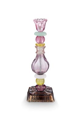 Pip Studio Kaarsenhouder Glas Bead Lila 28cm Pip Studio Kaarsenhouder Glas Bead Lila 28cm