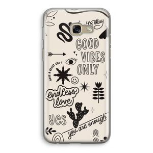 Good vibes: Samsung Galaxy A5 (2017) Transparant Hoesje
