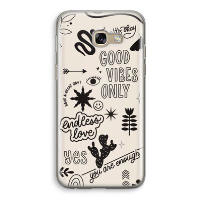 Good vibes: Samsung Galaxy A5 (2017) Transparant Hoesje