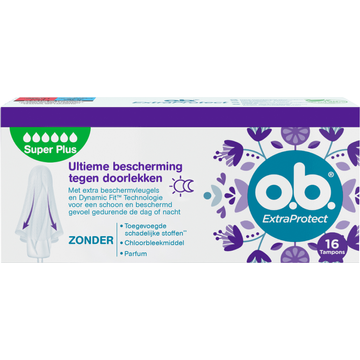 O.B. Extra Protect Super + Comfort Tampons 16 Stuks bij Jumbo