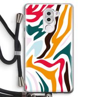 Colored Zebra: Honor 6X Transparant Hoesje met koord