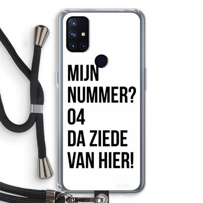 Da ziede van hier: OnePlus Nord N10 5G Transparant Hoesje met koord