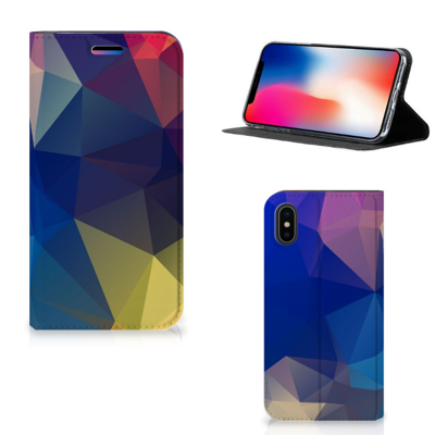 Apple iPhone X | Xs Stand Case Polygon Dark