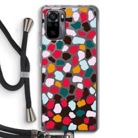 Colored Giraffe: Xiaomi Redmi Note 10 Pro Transparant Hoesje met koord