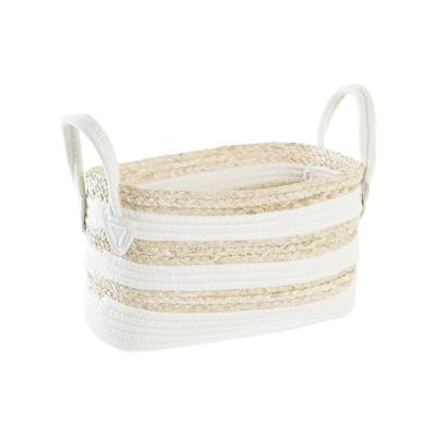 Mand DKD Home Decor 33 x 16 x 19 cm Natuurlijke Vezel