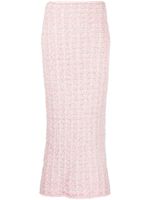 Balenciaga jupe longue Back-to-Front en fil bouclé - Rose