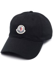 Moncler casquette à patch logo - Noir