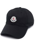 Moncler casquette à patch logo - Noir - thumbnail