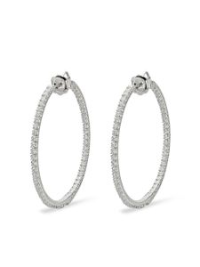 Mattia Cielo boucles d'oreilles Rugiada en or blanc 18ct et titane ornées de diamants - Argent