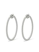 Mattia Cielo boucles d'oreilles Rugiada en or blanc 18ct et titane ornées de diamants - Argent - thumbnail