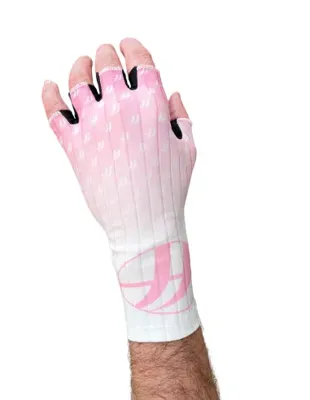 Double Ff Aero Race Glove Skeelerhandschoen (roze / Wit) Xxs Roze / Wit