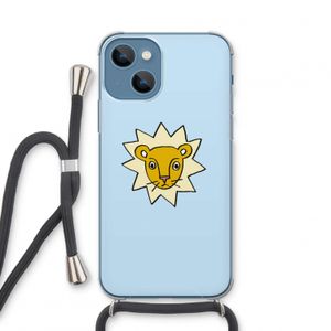 Kleine leeuw: iPhone 13 mini Transparant Hoesje met koord