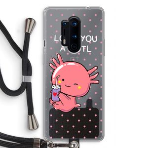 Love You A Lotl: OnePlus 8 Pro Transparant Hoesje met koord