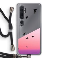 Fly away: Xiaomi Mi Note 10 Transparant Hoesje met koord
