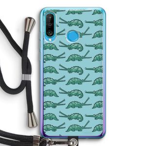 Kroko: Huawei P30 Lite Transparant Hoesje met koord