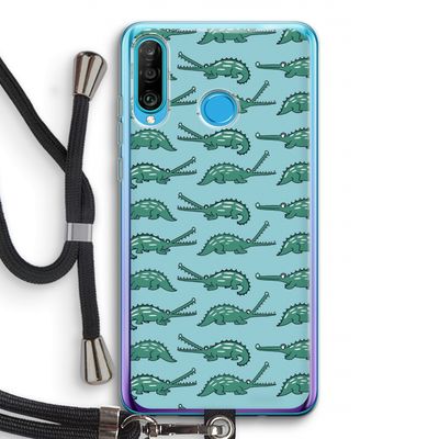 Kroko: Huawei P30 Lite Transparant Hoesje met koord