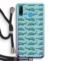 Kroko: Huawei P30 Lite Transparant Hoesje met koord