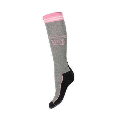 STAPP Horse Paardrijsokken Horse Bit Grijs-35/38