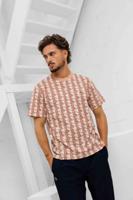Lacoste Monogram T-Shirt Heren Rood - Maat S - Kleur: Rood | Soccerfanshop