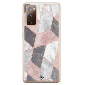 Samsung Galaxy S20 FE siliconen telefoonhoesje - Stone grid