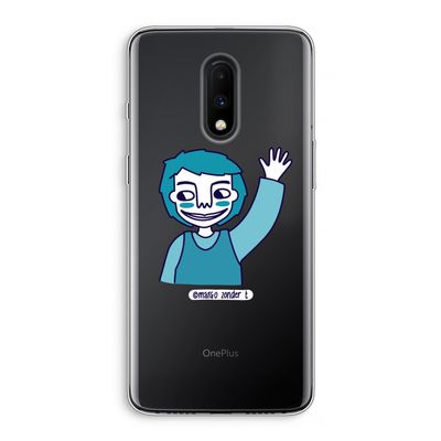 Zwaai: OnePlus 7 Transparant Hoesje