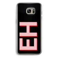 Monogram: Samsung Galaxy S7 Edge Transparant Hoesje