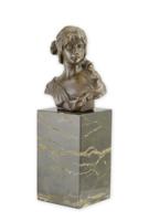 BRONZEN BEELD VAN EEN VROUW BUSTE