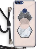Creatieve toets: Huawei P Smart (2018) Transparant Hoesje met koord