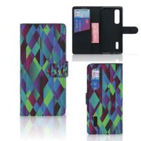 OPPO Find X2 Pro | Book Case | Abstract Green Blue
