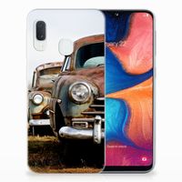 Samsung Galaxy A20e Siliconen Hoesje met foto Vintage Auto