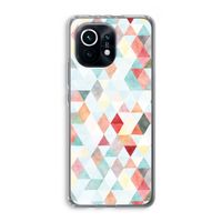 Gekleurde driehoekjes pastel: Xiaomi Mi 11 Transparant Hoesje