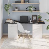 Tafelblad 180x60x(2-4)cm behandeld eikenhout donkerbruin