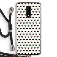 Hartjes: OnePlus 7 Transparant Hoesje met koord
