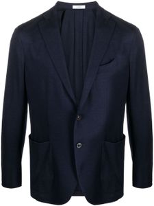 Boglioli blazer boutonné à revers crantés - Bleu