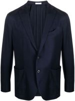 Boglioli blazer boutonné à revers crantés - Bleu