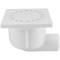 Riko Doucheput - met Zij-uitlaat - Kunststof - 10x10cm - Wit