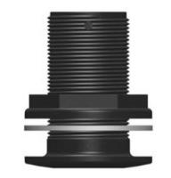 Tru Design Huiddoorvoer Zwart 1 ½” Bsp Default