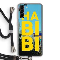 Habibi Majorelle : Samsung Galaxy S21 Plus Transparant Hoesje met koord