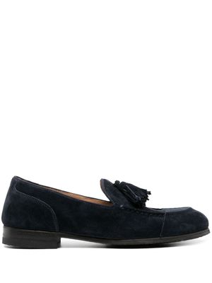 Alberto Fasciani mocassins en daim à glands - Bleu
